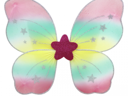 PINK POPPY SKIES BUTTERFLY WINGS PINK BLUE YELLOW Fashion