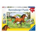 RAVNSBURGER 088829 -  WORLD OF HORSES 2X24 PIECE PUZZLE Fashion