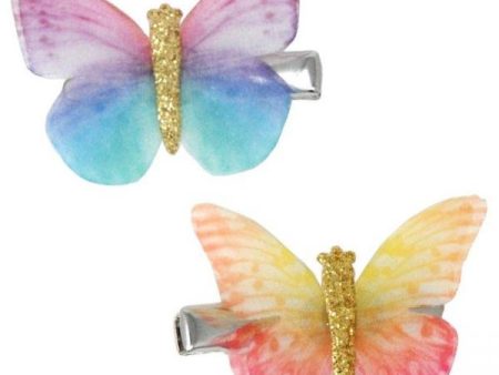 BUTTERFLY BURST HAIR CLIP PAIR on Sale