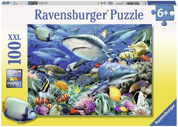 RAVENSBURGER 109517 - SHARK REEF 100XXL PIECE PUZZLE Hot on Sale