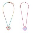 RHINESTONE HEART BALLCHAIN NECKLACE Discount