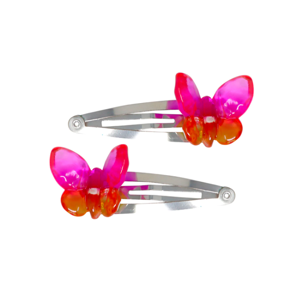 PINK POPPY RAINBOW BUTTERFLY CHARM HAIRCLIP Online Sale