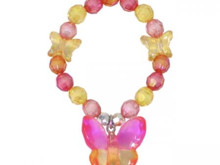 PINK POPPY RAINBOW BUTTERFLY BRACELET For Cheap