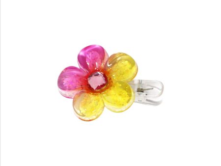 PINK POPPY DAISY SPARKLE HAIR CLIPS Online