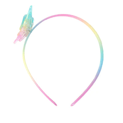 PINK POPPY - PASTEL IRIDESCENT BUTTERFLY HEADBAND Online