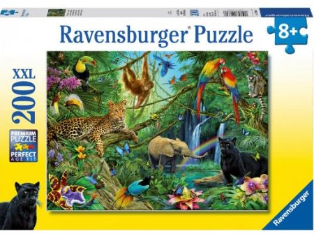 RAVENSBURGER ANIMALS IN THE JUNGLE 200PC PUZZLE Online Hot Sale