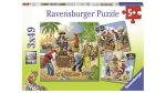 RAVENSBURGER 080304 - ADVENTURE ON THE HIGH SEAS 3X49 PIECE PUZZLE Fashion