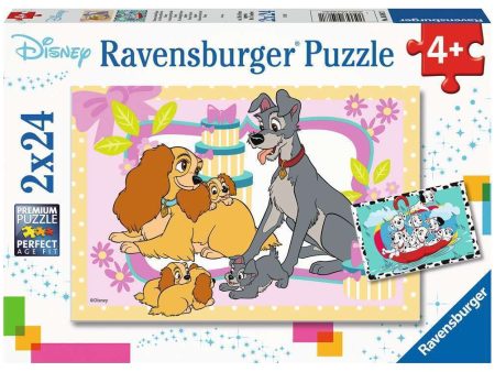 RAVENSBURGER 050871 -  DISNEY - DISNEY S FAVOURITE PUPPIES 2X24 PIECE PUZZLE Discount