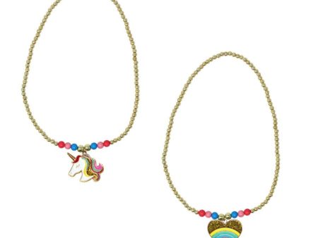 RAINBOWS & UNICORNS BEADED NECKLACE Online Hot Sale