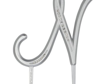 4.5  N Diamond Letter Monogram Fashion