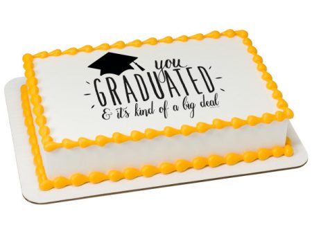 Big Deal Grad Edible Cake Topper Image Supply