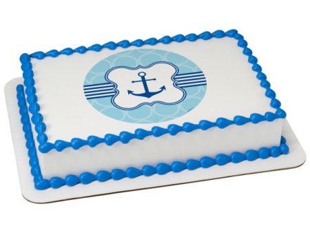 Anchor Edible Cake Topper Image Online