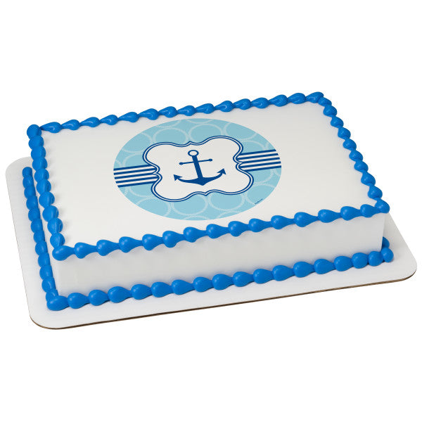 Anchor Edible Cake Topper Image Online