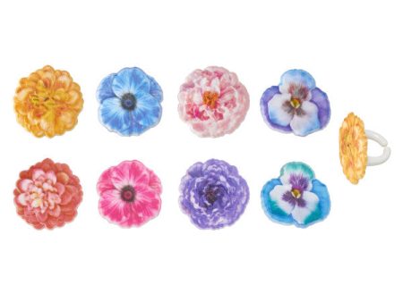 Garden Flowers Cupcake Rings Online