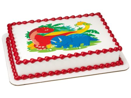 Dinosaur Edible Cake Topper Image Discount