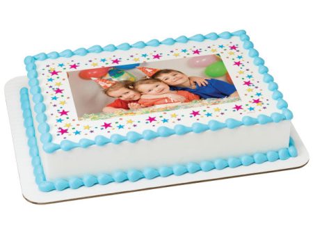 Stars Edible Cake Topper Image Frame Online