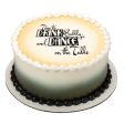 Time to Drink Bubbly Edible Cake Topper Image Fashion