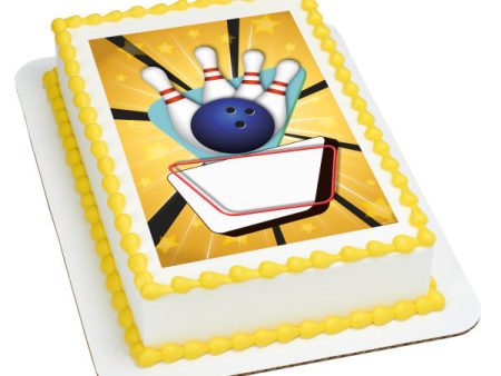 Bowling Edible Cake Topper Image Fashion