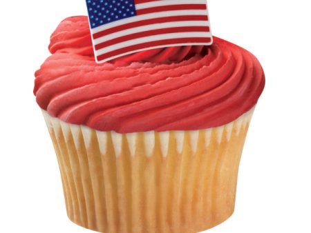 American Flag Cupcake Rings Supply