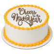 Cheers to the New Year! Edible Cake Topper Image For Discount