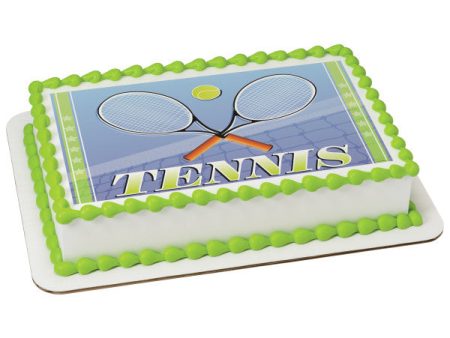 Tennis Edible Cake Topper Image Sale