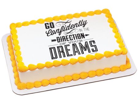 Go Confidently Edible Cake Topper Image For Cheap