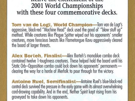 2001 World Championships Ad [World Championship Decks 2001] Online now