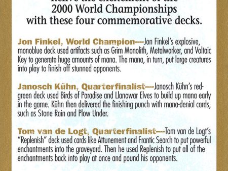 2000 World Championships Ad [World Championship Decks 2000] Discount